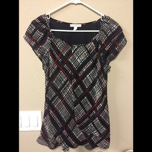 Plaid layered blouse - Excellent Condition